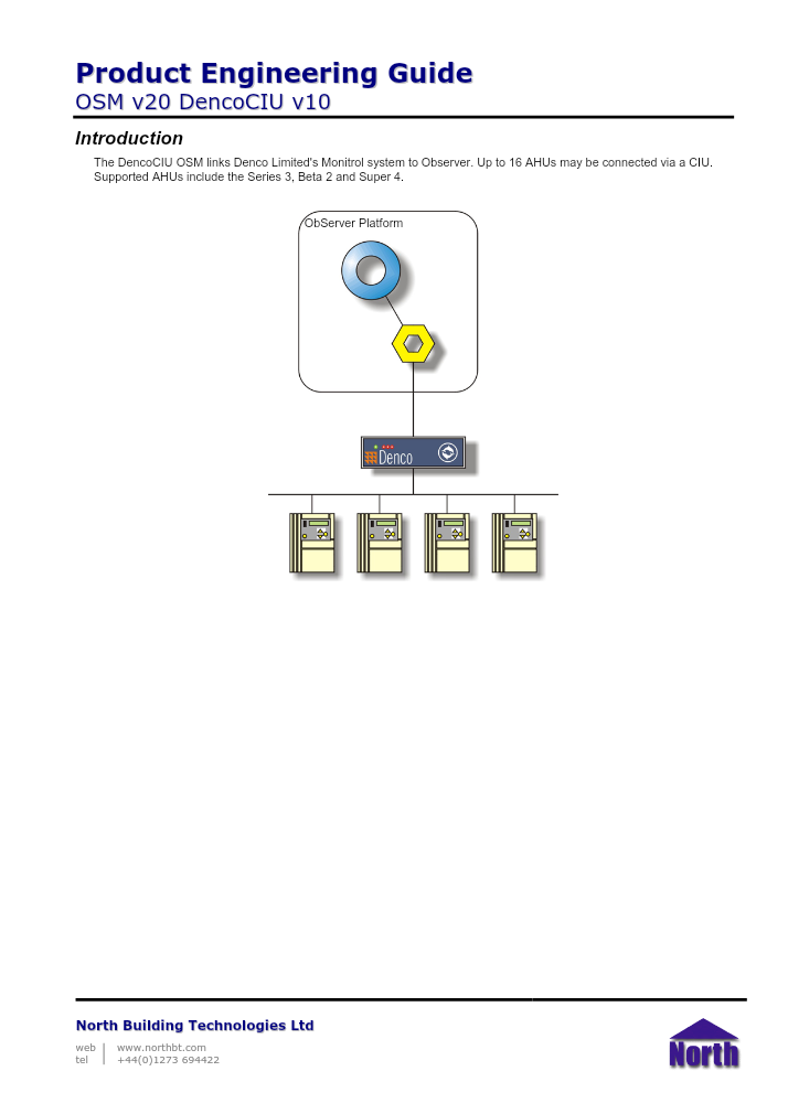 Preview thumbnail of page 1 of the DencoCIU Engineering Guide PDF document.